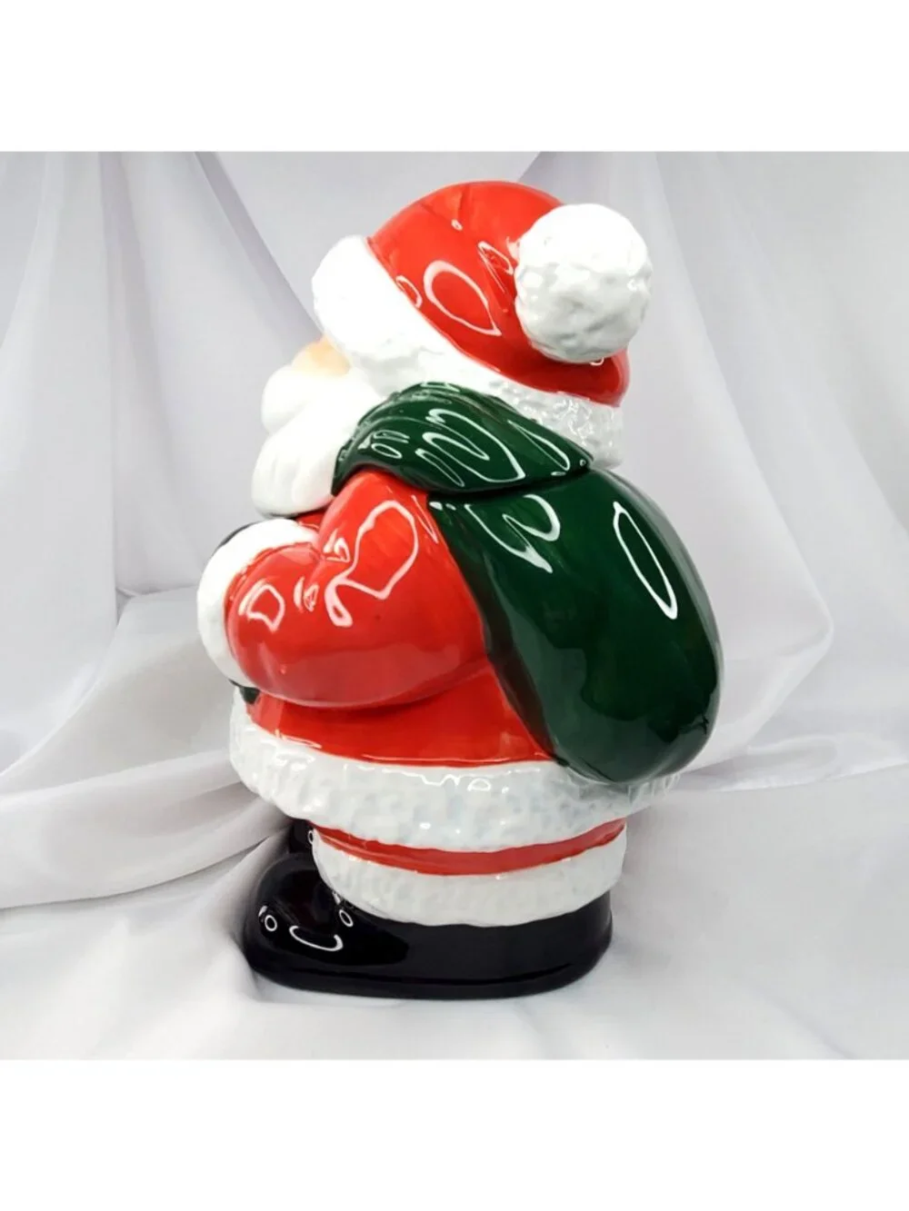 Royal Seasons Ceramic Santa Cookie Jar Hand-Painted 11